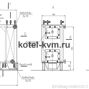 Чертеж котла на дровах 200 кВт