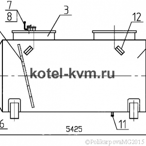 Чертеж резервуара РГС-20