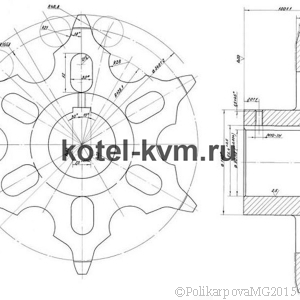 Чертеж звездочки транспортера ТС 00.5769.021